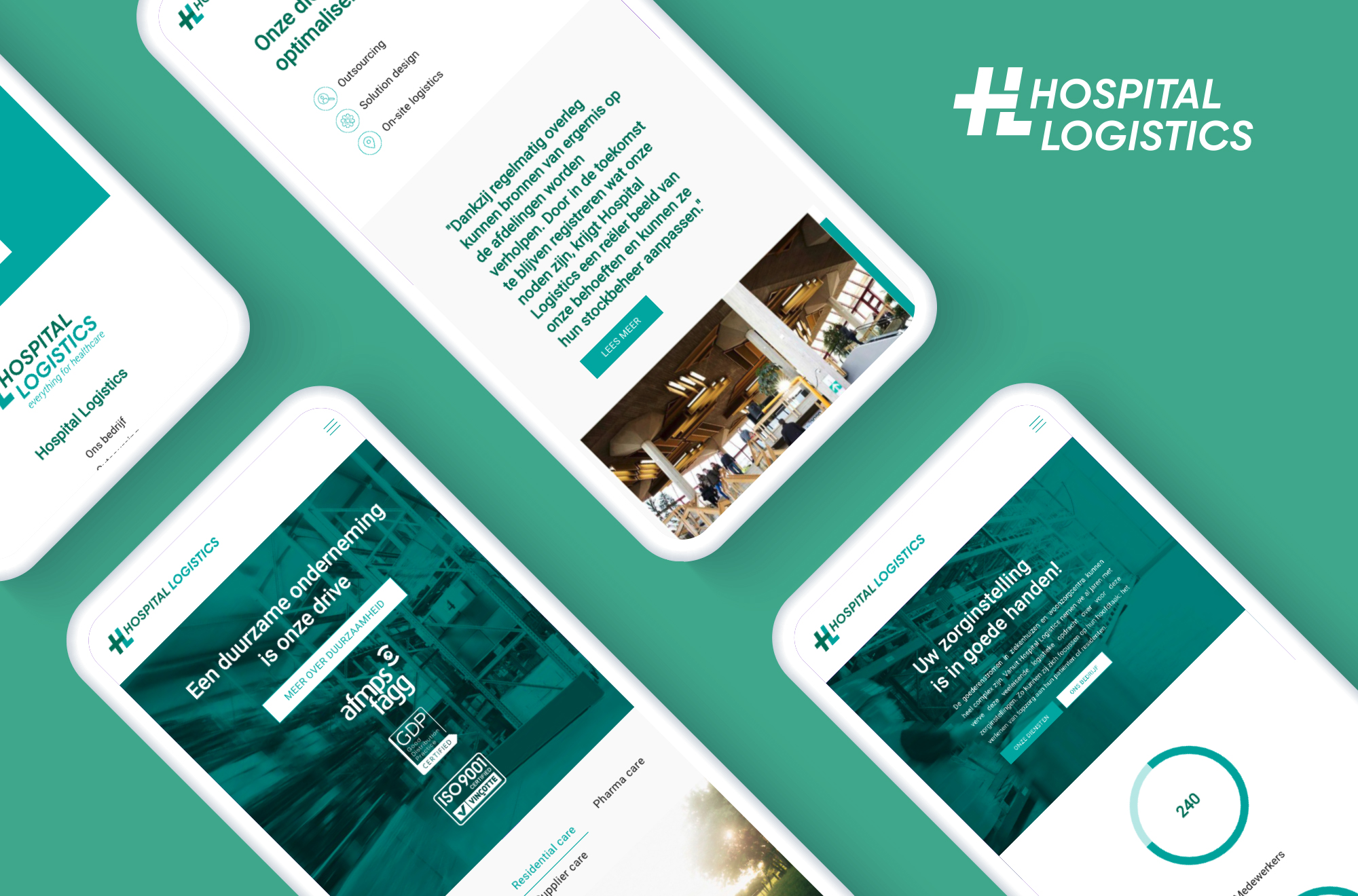 Hospital Logistics website design