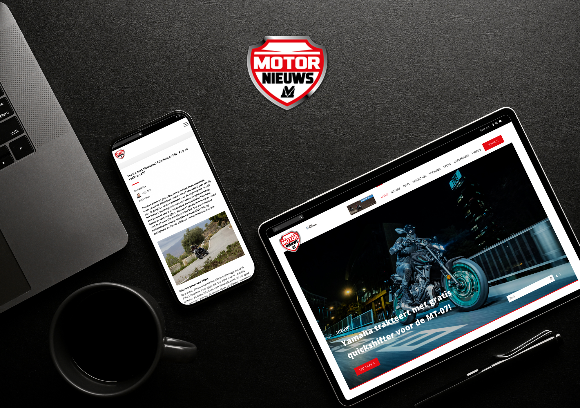 Motornieuws website design