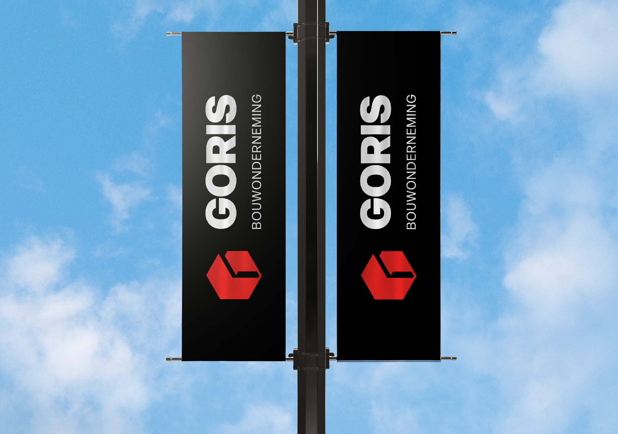 Goris bouwonderneming vlag ontwerp