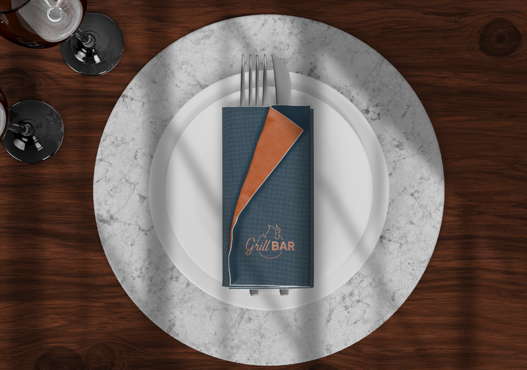 Grill Bar menu ontwerp